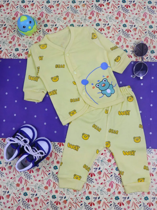 0Mth - 9Mth Bear Yellow Baba Suit For Newborns BG NBS78