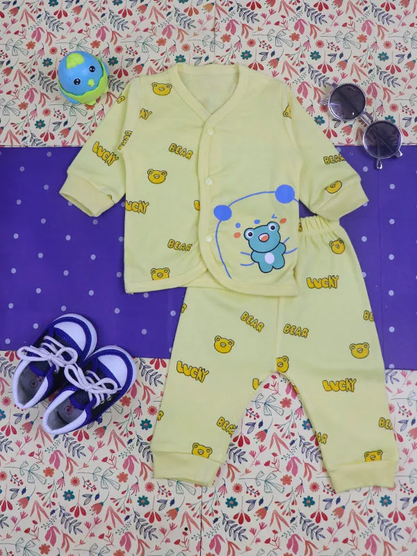 0Mth - 9Mth Bear Yellow Baba Suit For Newborns BG NBS78