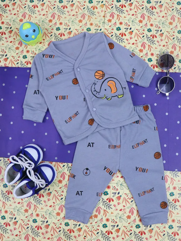 0Mth - 9Mth You Grey Baba Suit For Newborns BG NBS74