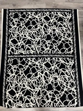 2 YD Polyester Knit Vintage - Black and Off White