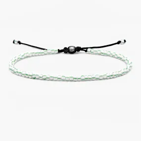 2mm Glass Beads Adjustable Bracelet (Green)