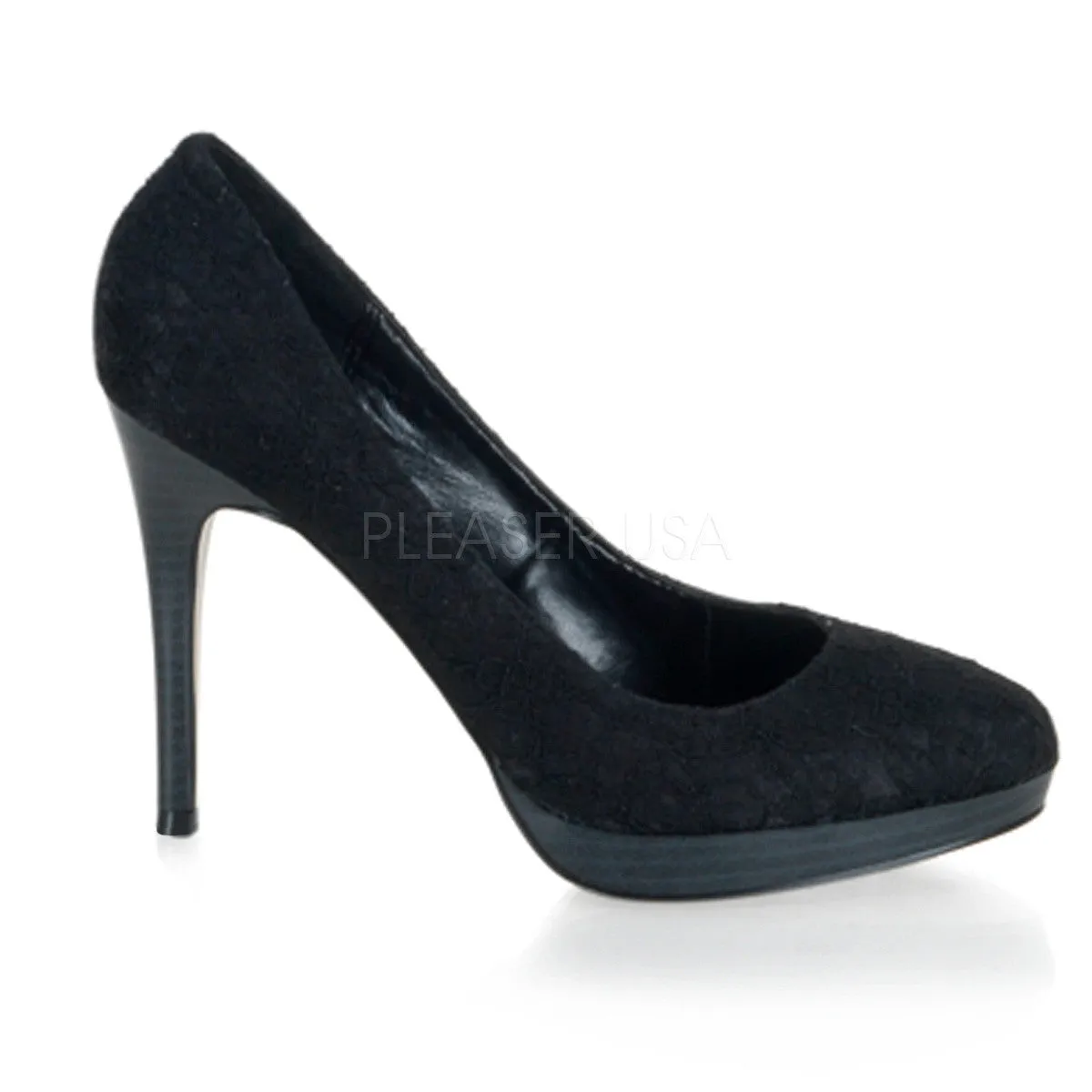 4" Heel BLISS-30-2 Black Satin