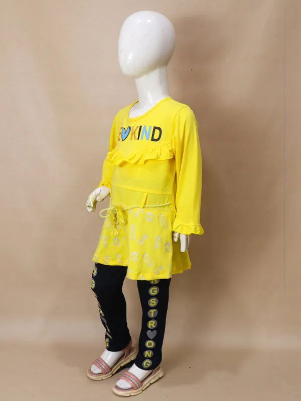 5Yr - 8Yrs Kind Yellow Suit For Girls BGF GS61