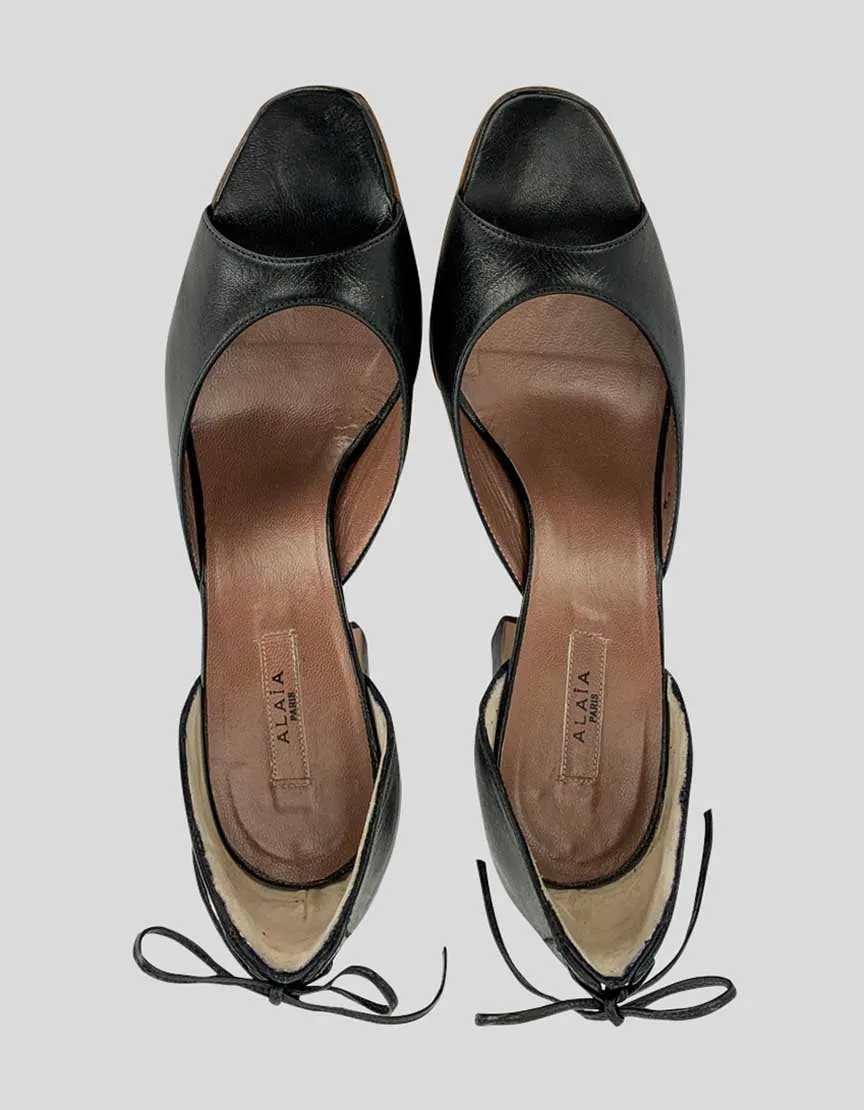 ALAIA Open Toe Heels - 38 IT | 8 US