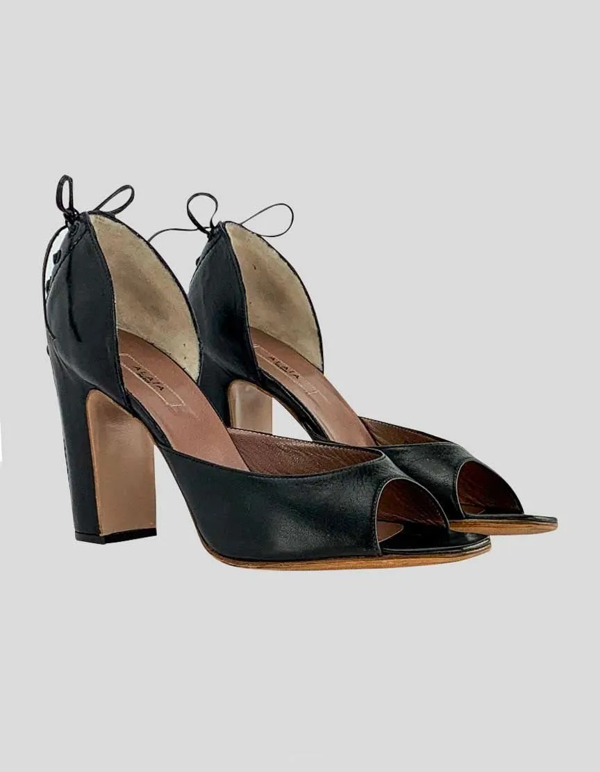 ALAIA Open Toe Heels - 38 IT | 8 US