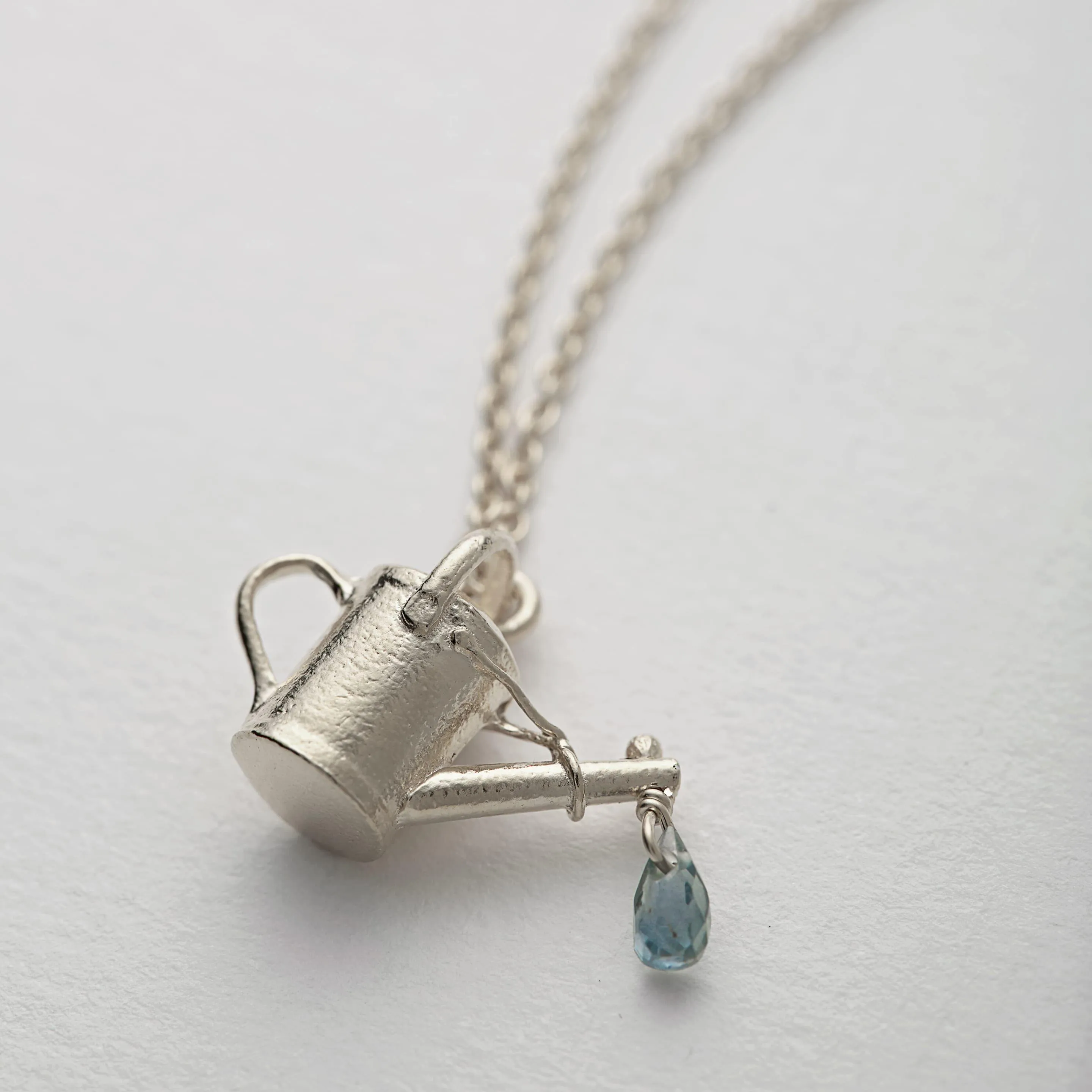 Alex Monroe Silver Watering Can Necklace