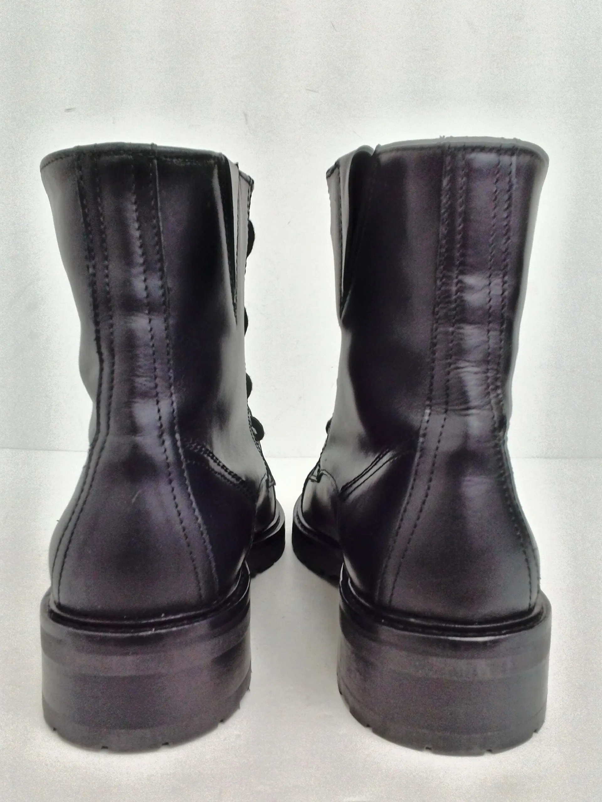 All Saint Women's Black Leather Booties Size 39