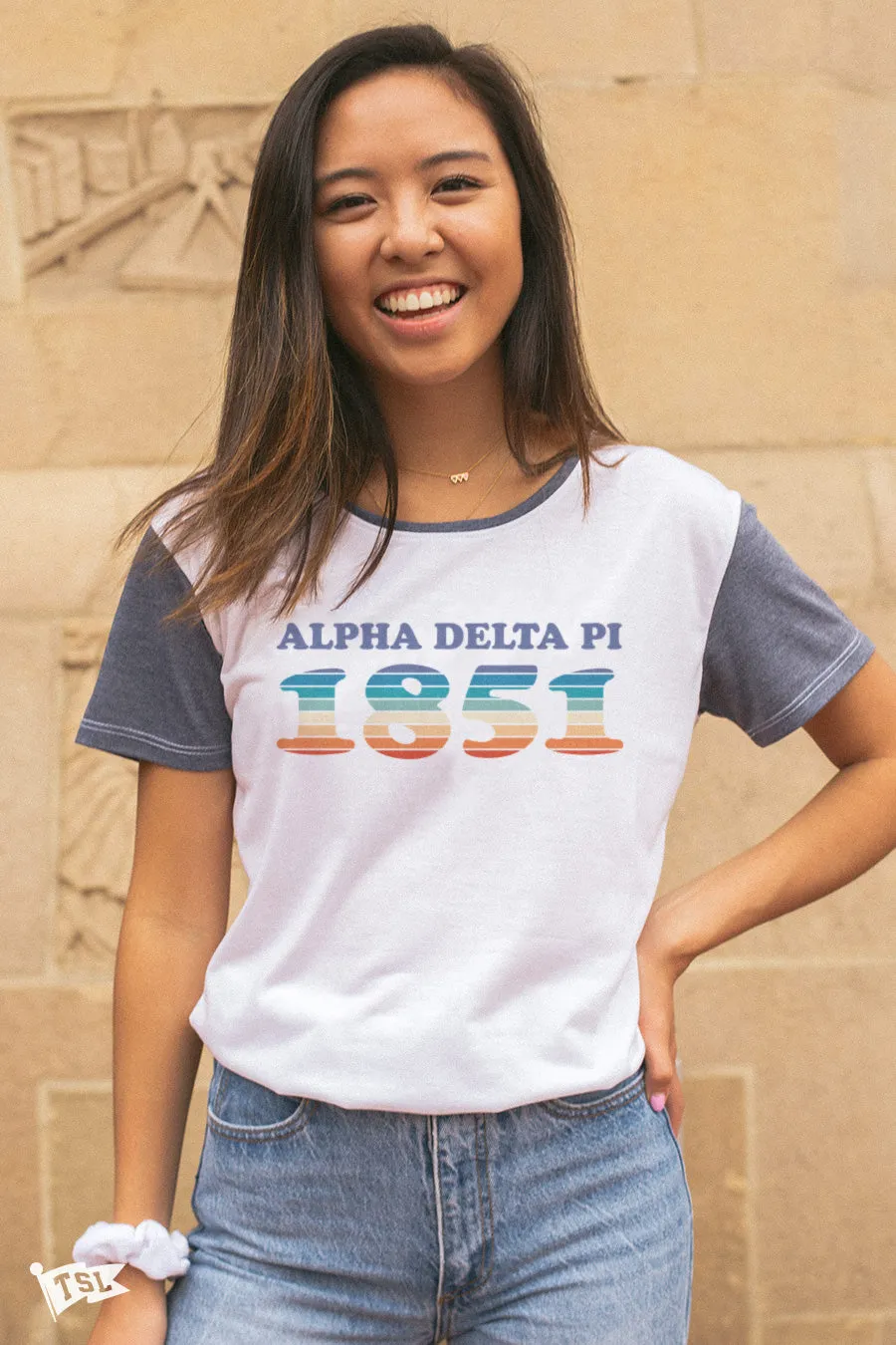 Alpha Delta Pi Boardwalk Scoop Tee