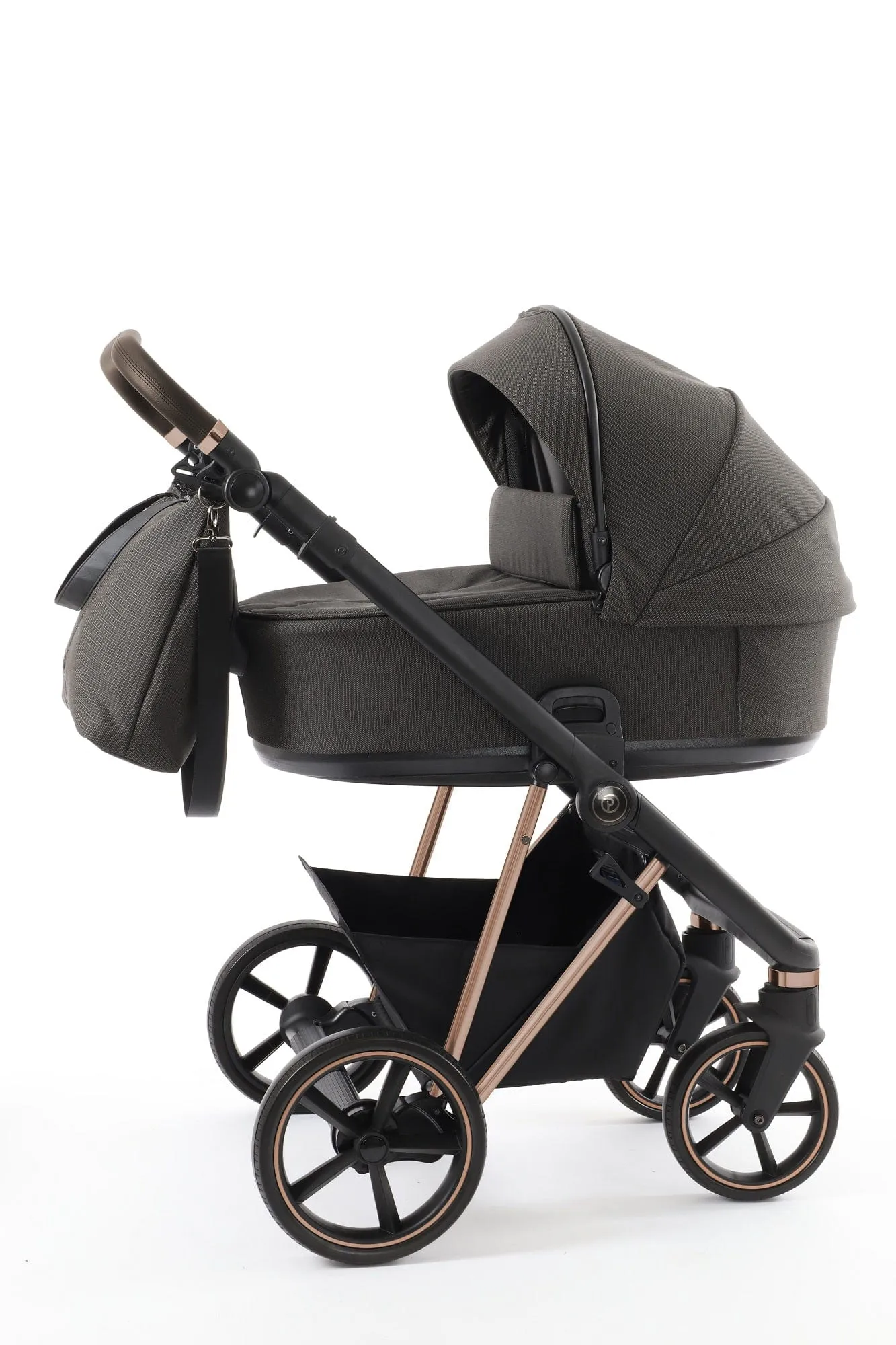 BabyStyle Prestige Vogue Pushchair - Earth / Gold Frame / Brown Leather