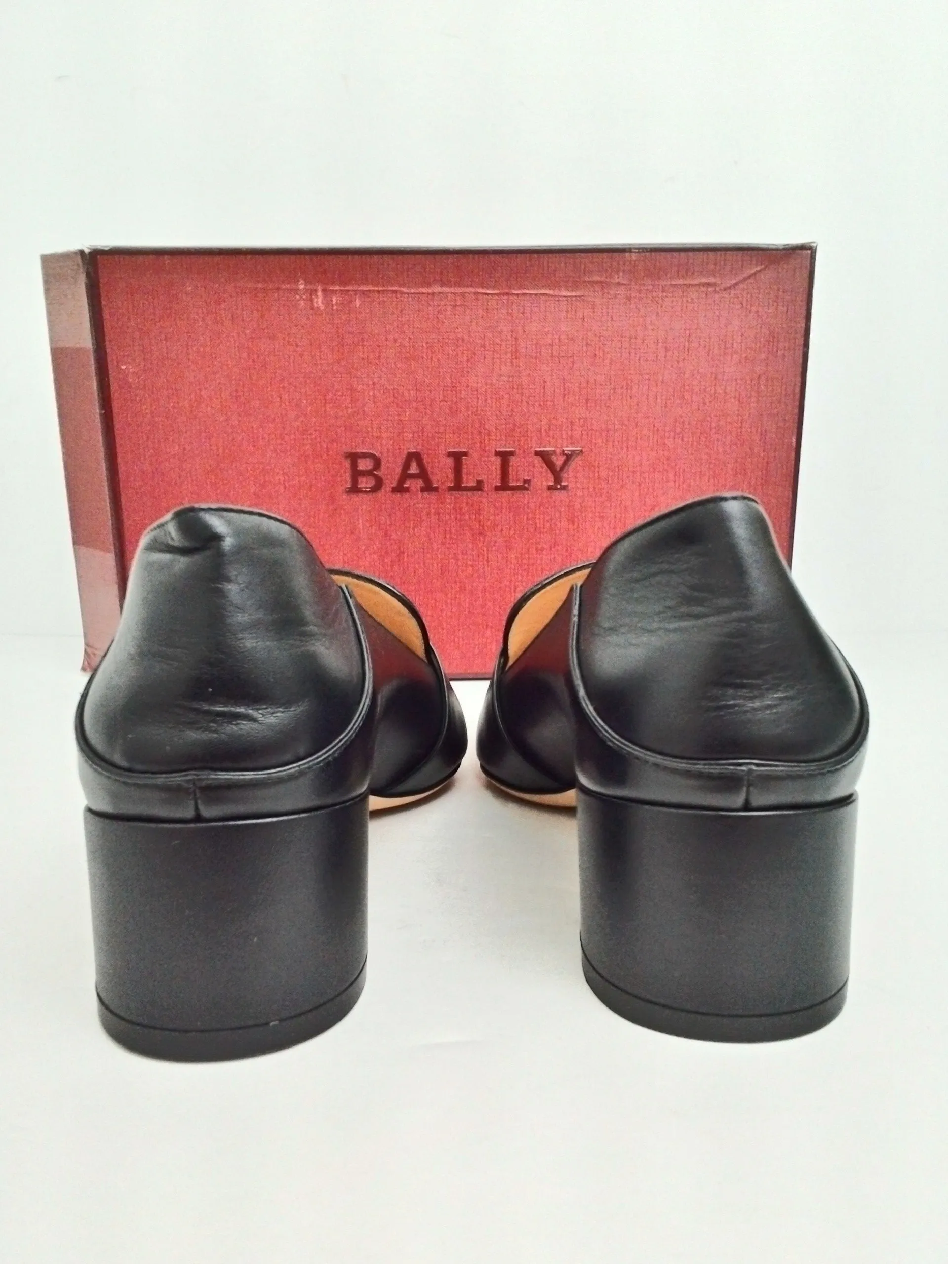 Bally Women's Black Leather Heels Size 36.5