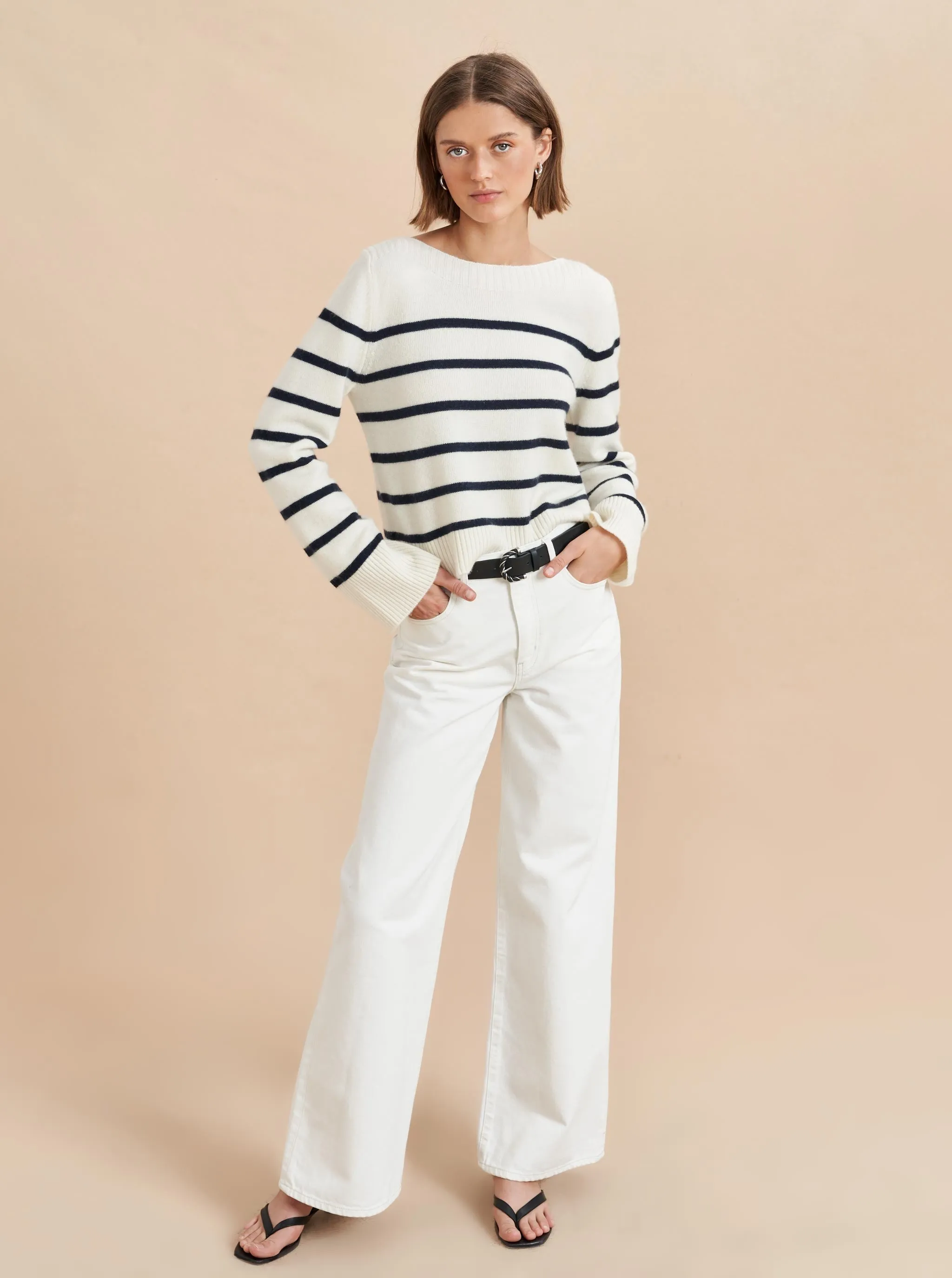 Boat Neck Breton Sweater