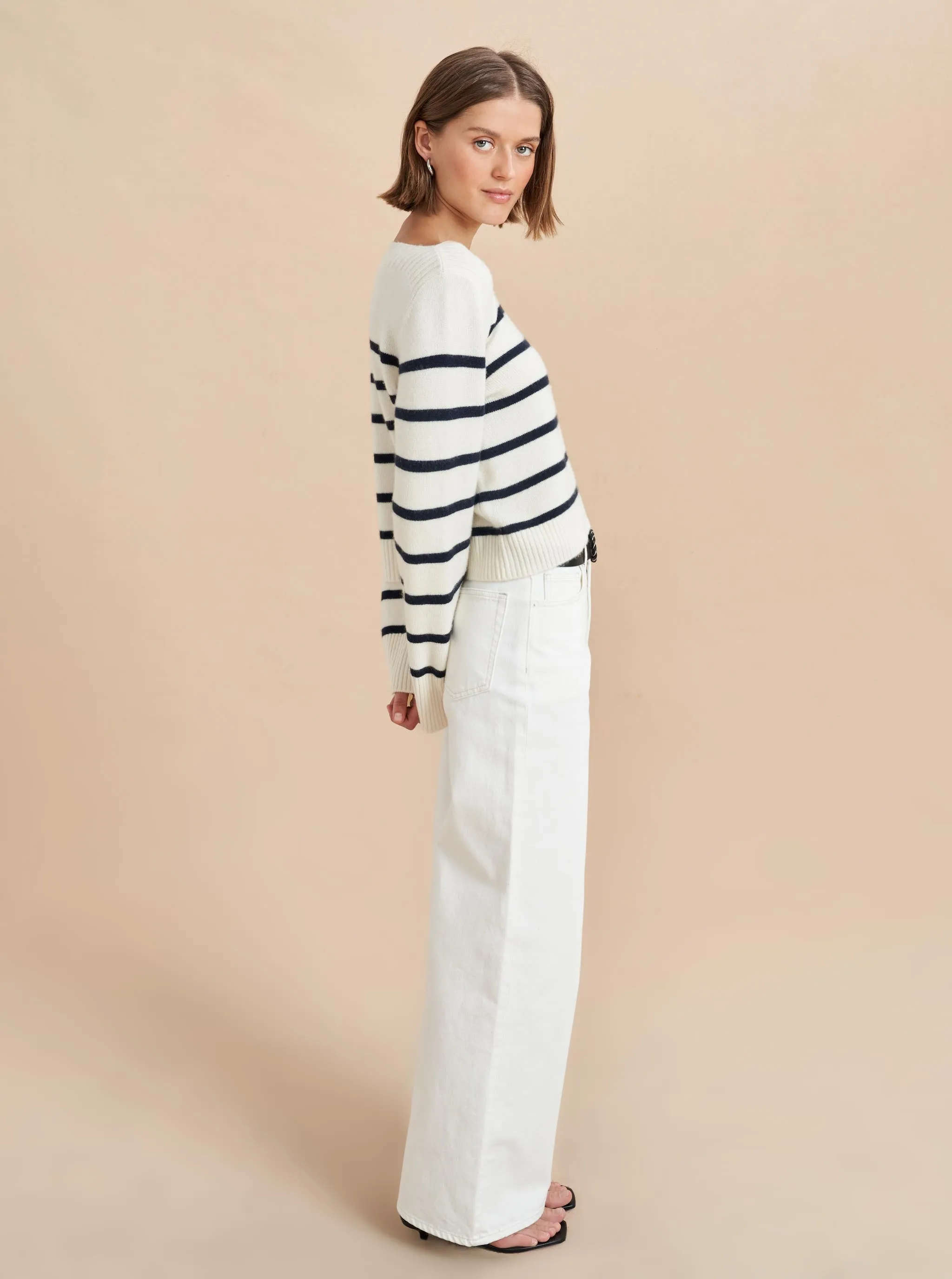 Boat Neck Breton Sweater