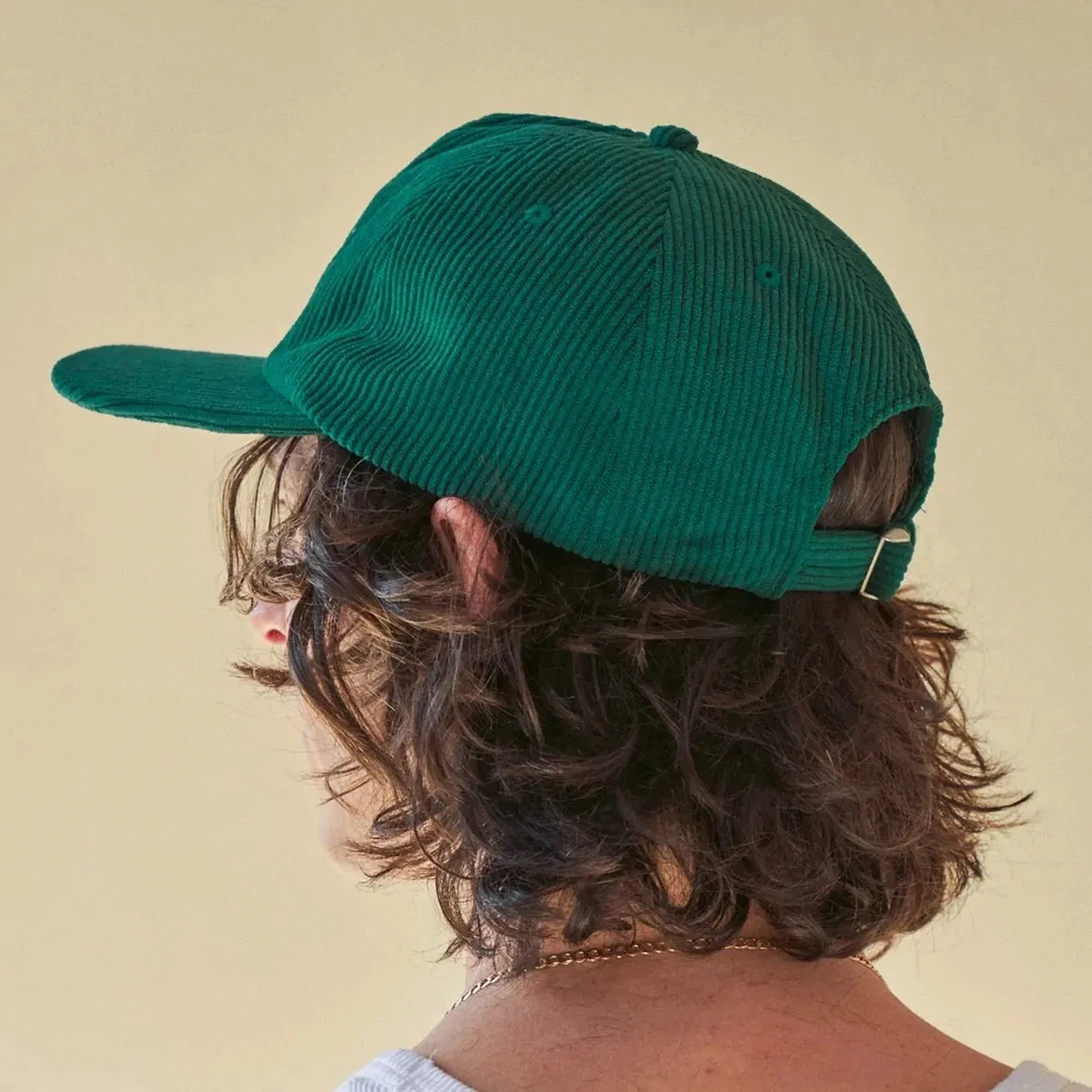 bound 'Kelly Green' Cord 6 Panel Cap