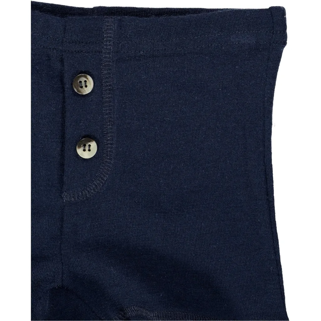 Boys Wool Tights - navy