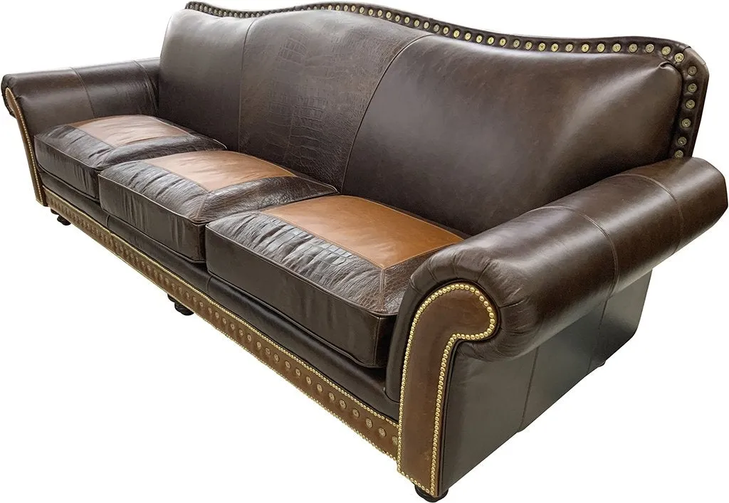 Browning Western Leather Sofa