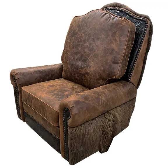 Buffalo Swivel Glider Leather Recliner