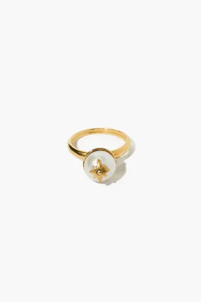 Cecilia Ring White Pearl