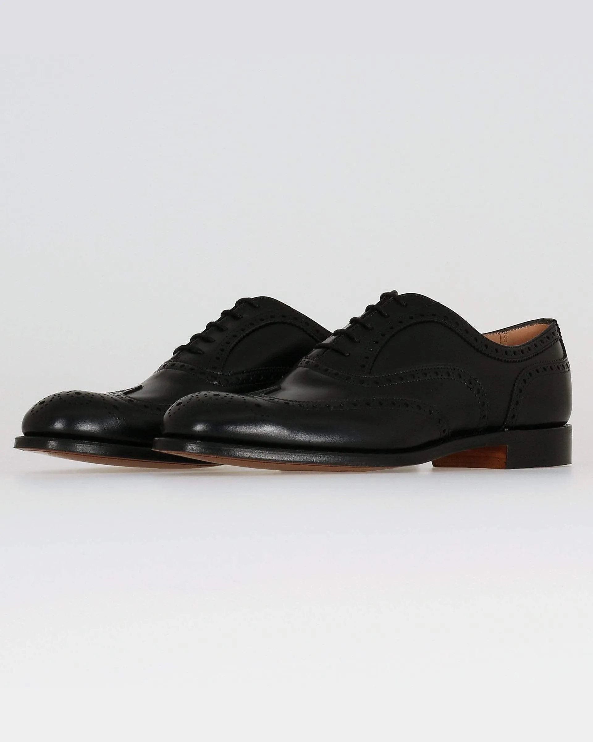 Cheaney Arthur III Oxford Brogue - Black Calf Leather