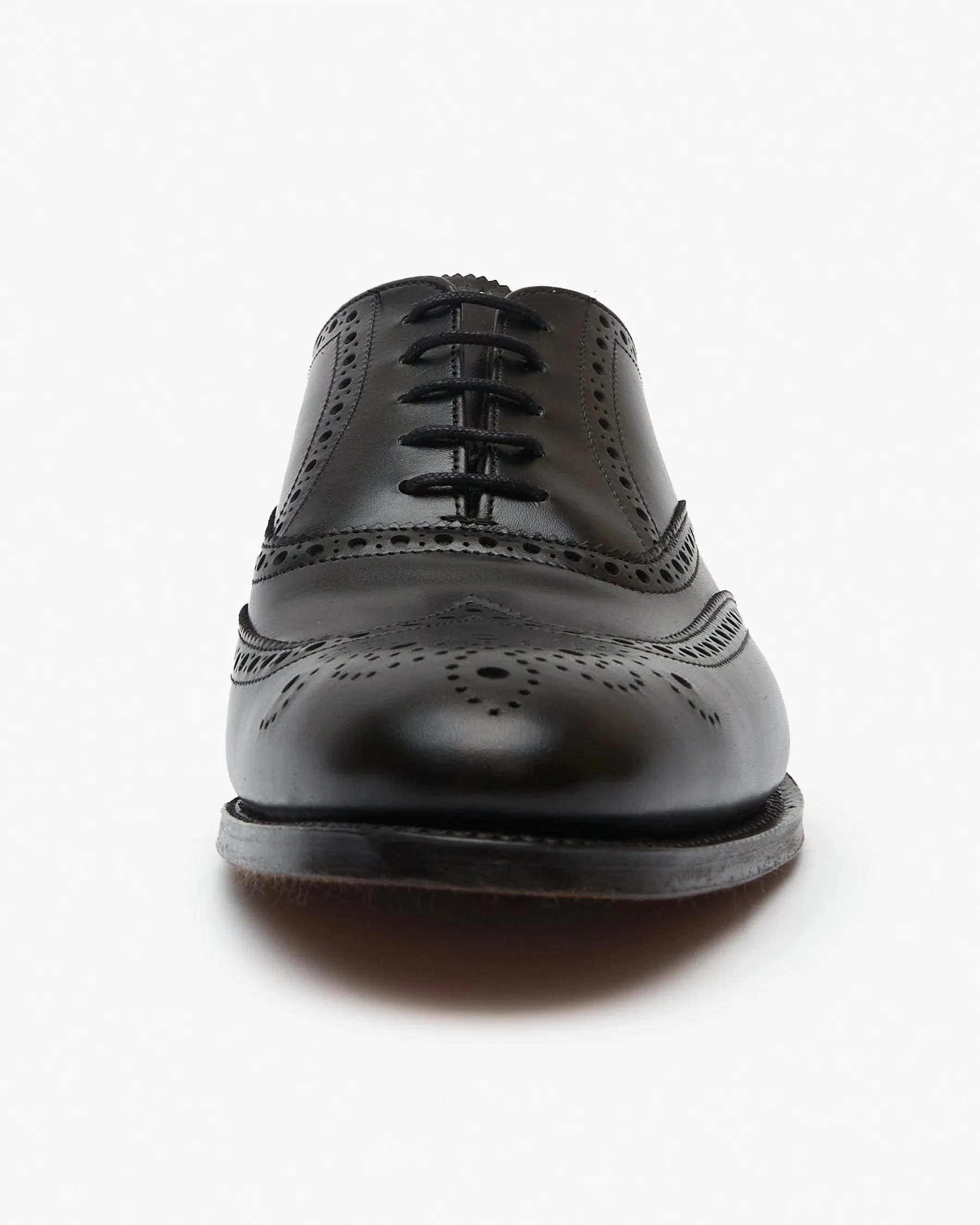 Cheaney Broad II Oxford Wingcap Brogue - Black Calf Leather