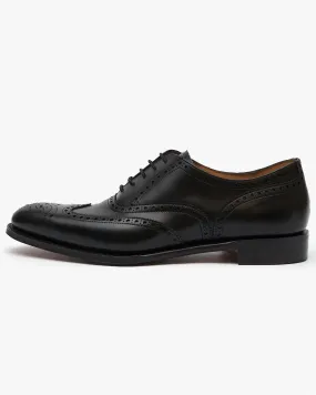 Cheaney Broad II Oxford Wingcap Brogue - Black Calf Leather