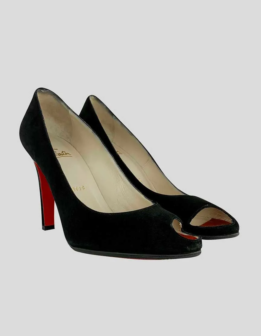 CHRISTIAN LOUBOUTIN Black Suede Pumps - 39 IT | 9 US