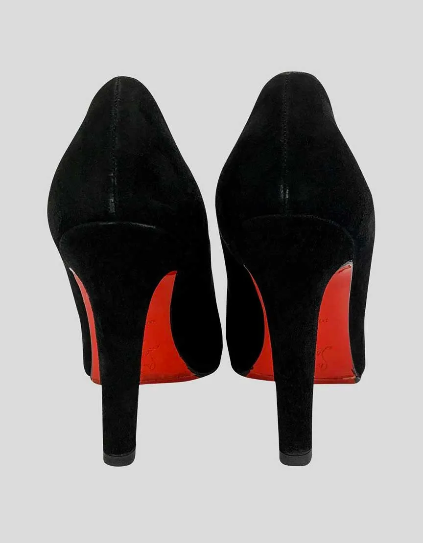 CHRISTIAN LOUBOUTIN Black Suede Pumps - 39 IT | 9 US