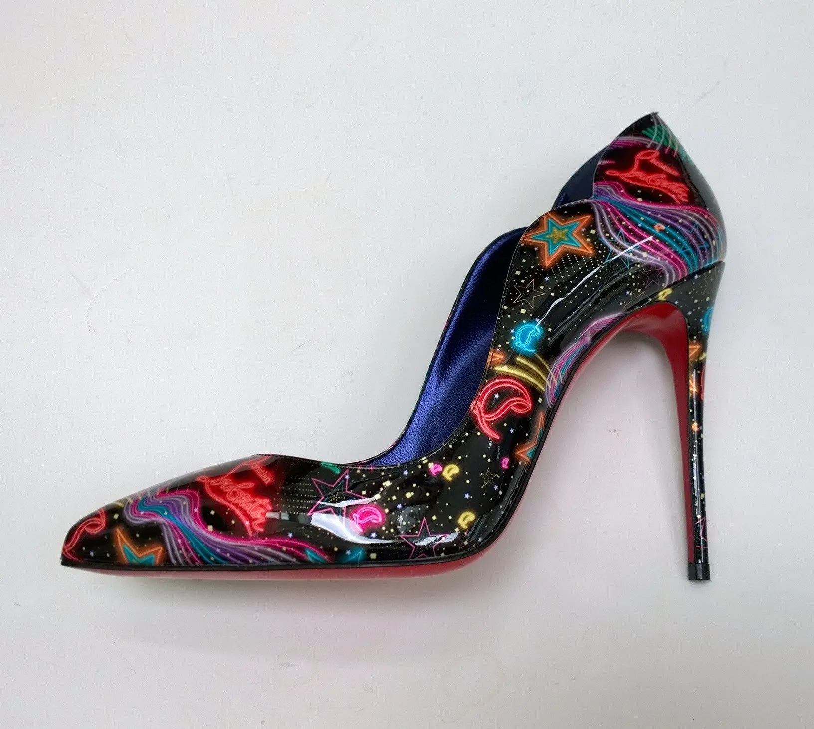 Christian Louboutin Hot Chick 100 Patent Starlight Heels