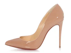 Christian Louboutin Nude Patent Iriza 100 Pumps