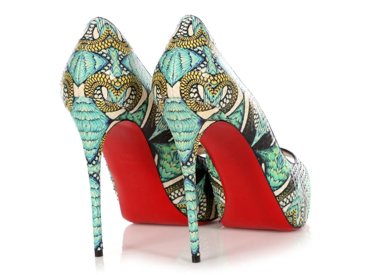 Christian Louboutin Python Inferno Pumps