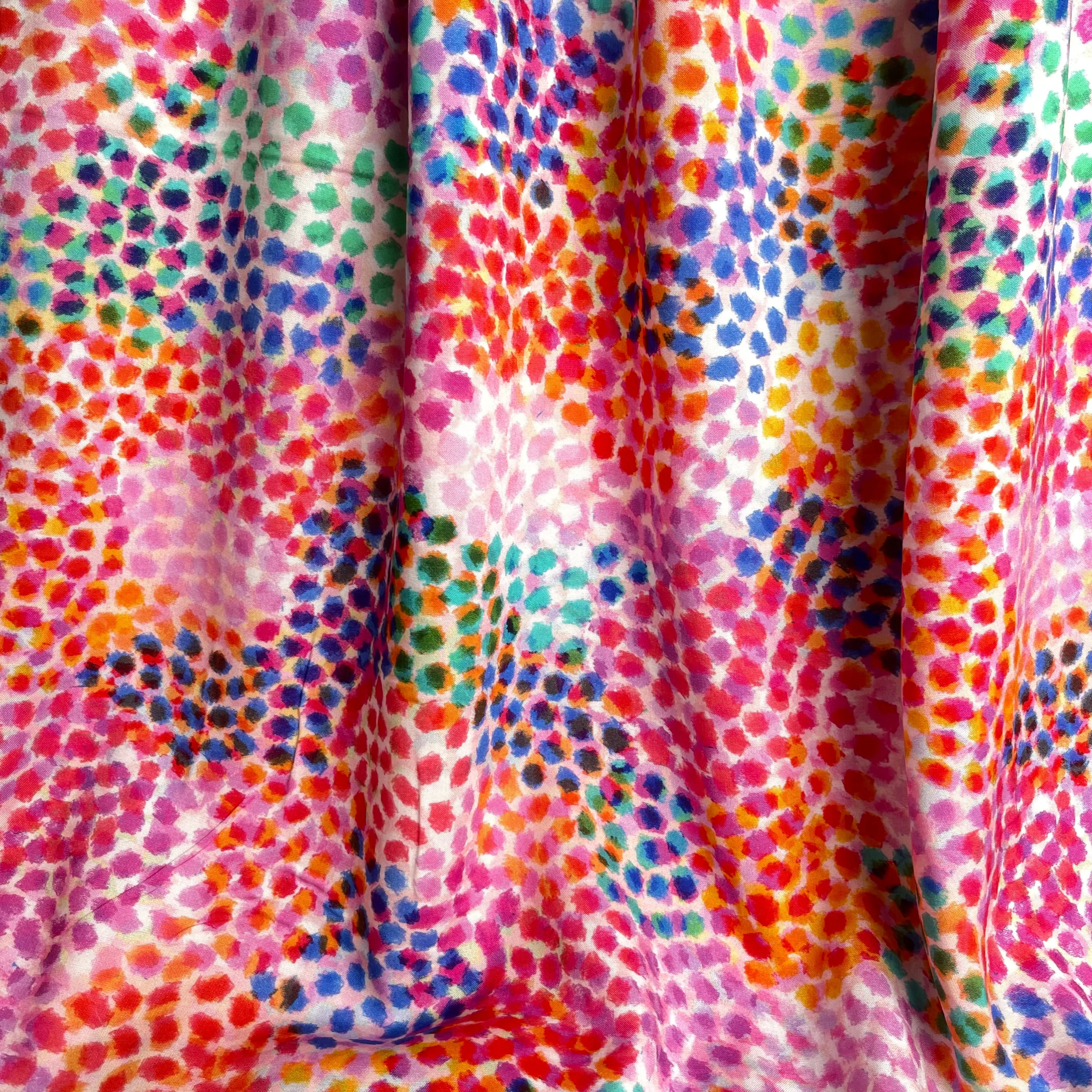 Chroma Rose Cheetah Rayon Fabric