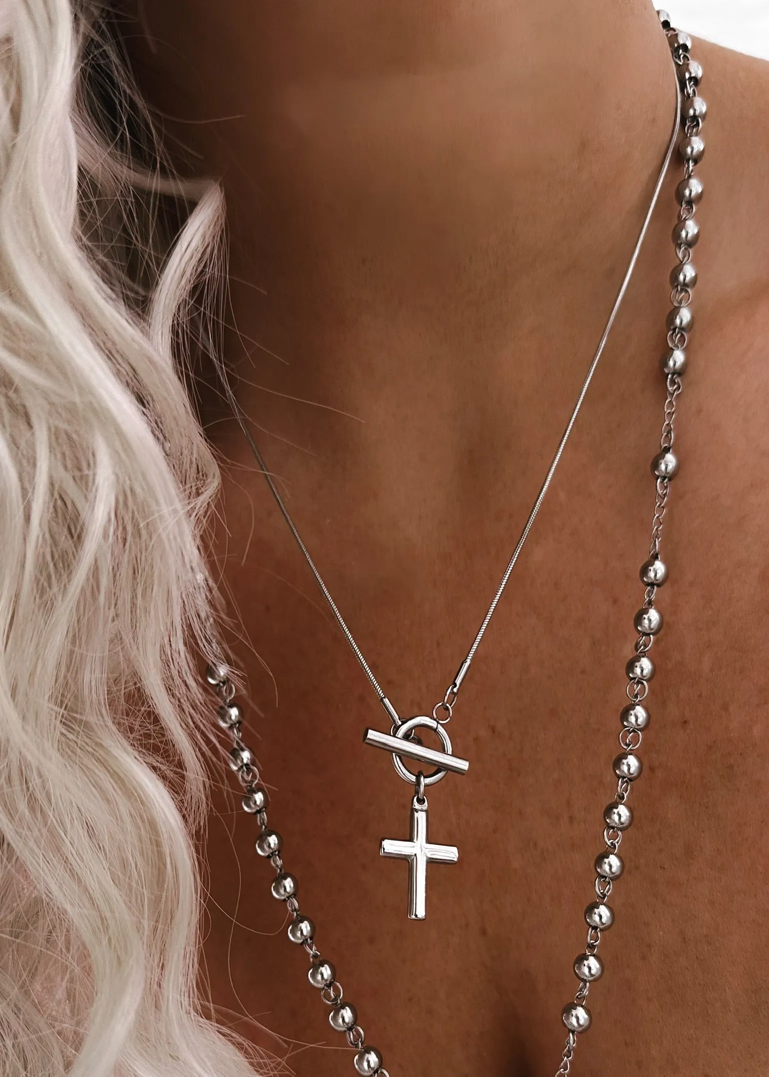 CROSS MY HEART WATER RESISTANT NECKLACE