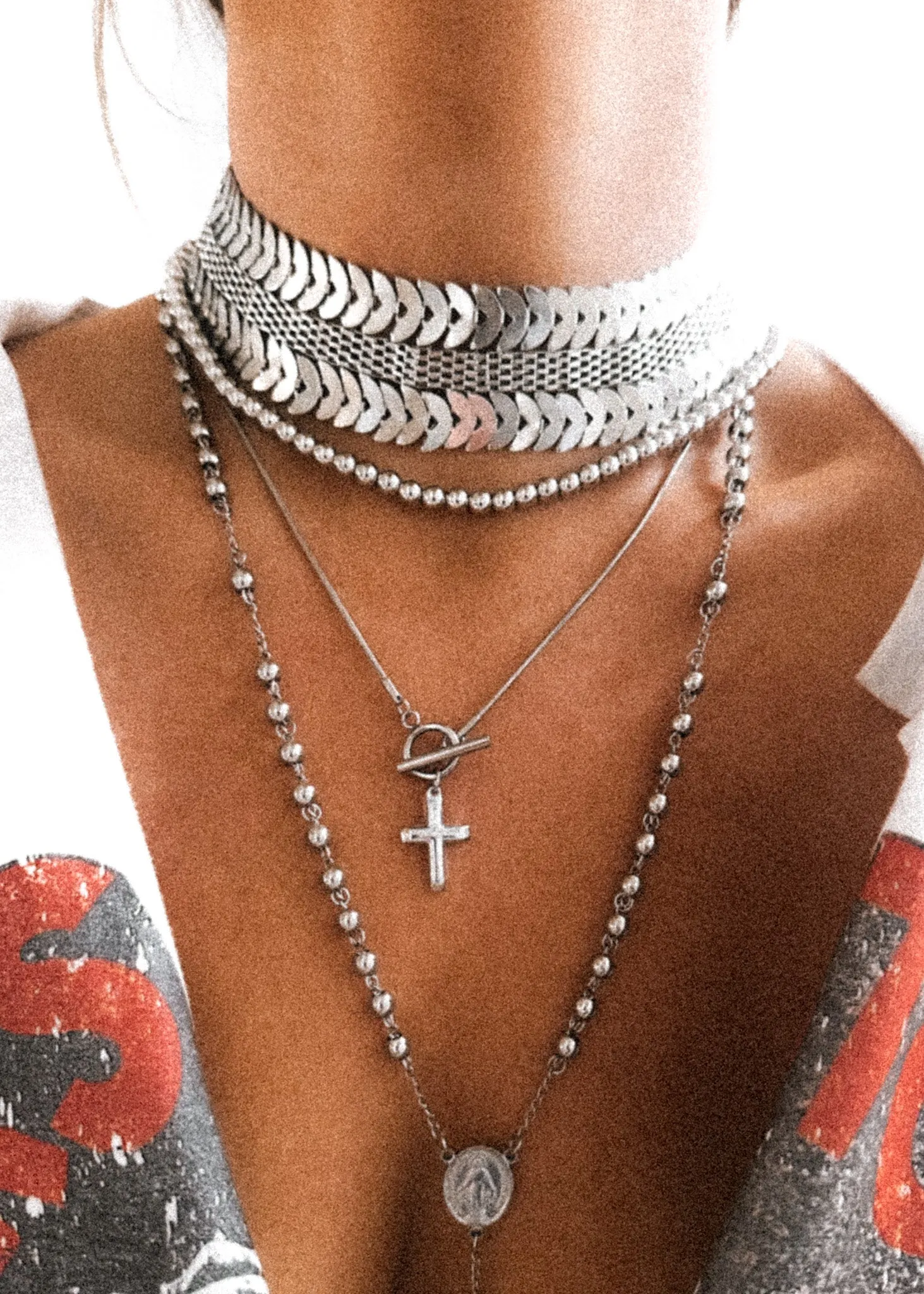 CROSS MY HEART WATER RESISTANT NECKLACE