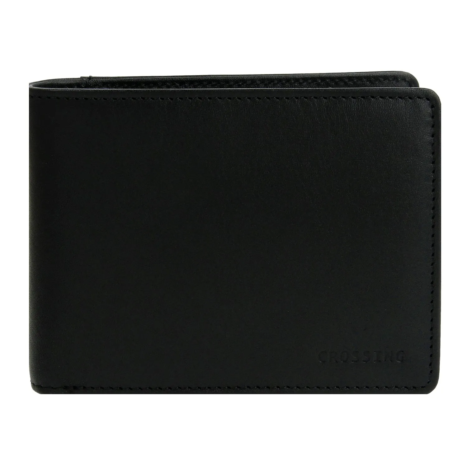 Crossing Vintage Slim Leather Wallet With Coin Pocket [5 Card Slots]