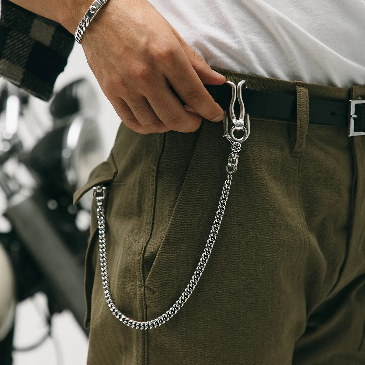 Curb Chain Wallet Chain - A