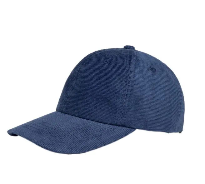 DEDICATED Slussen corduroy soft cap navy unisex