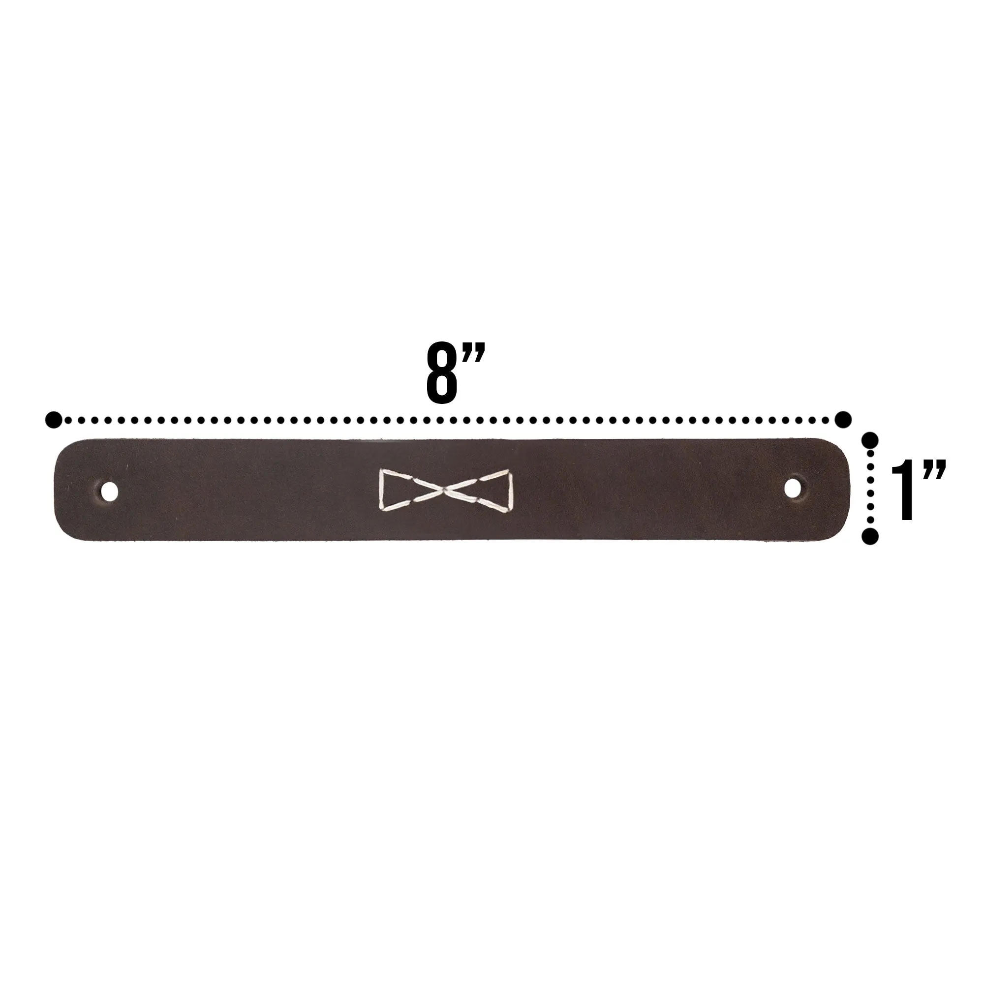 Drawer Handles (4 Pack) with Bowtie Stitching Design