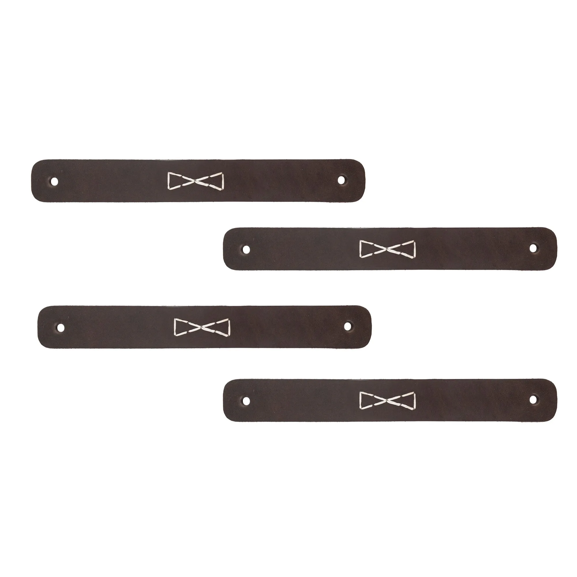 Drawer Handles (4 Pack) with Bowtie Stitching Design