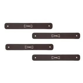 Drawer Handles (4 Pack) with Bowtie Stitching Design