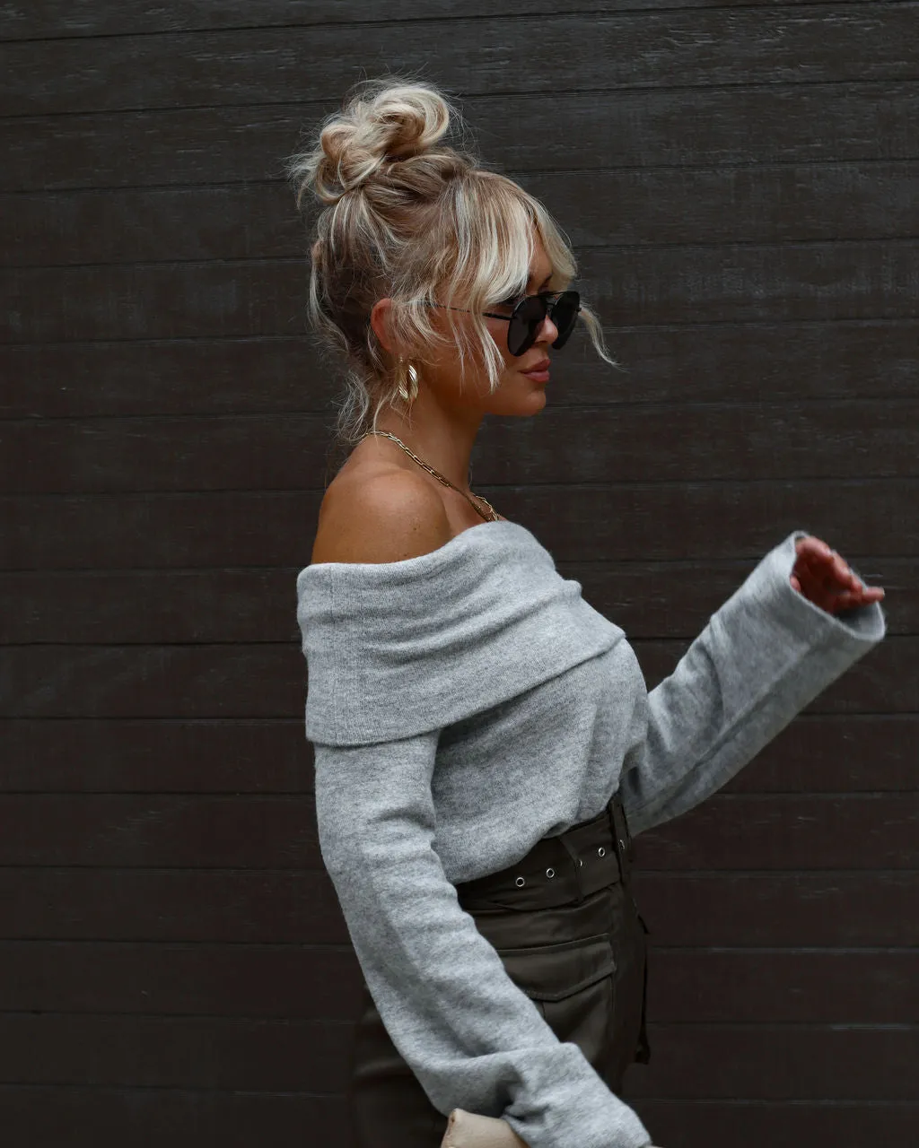 Dreamworld Off The Shoulder Pullover Sweater