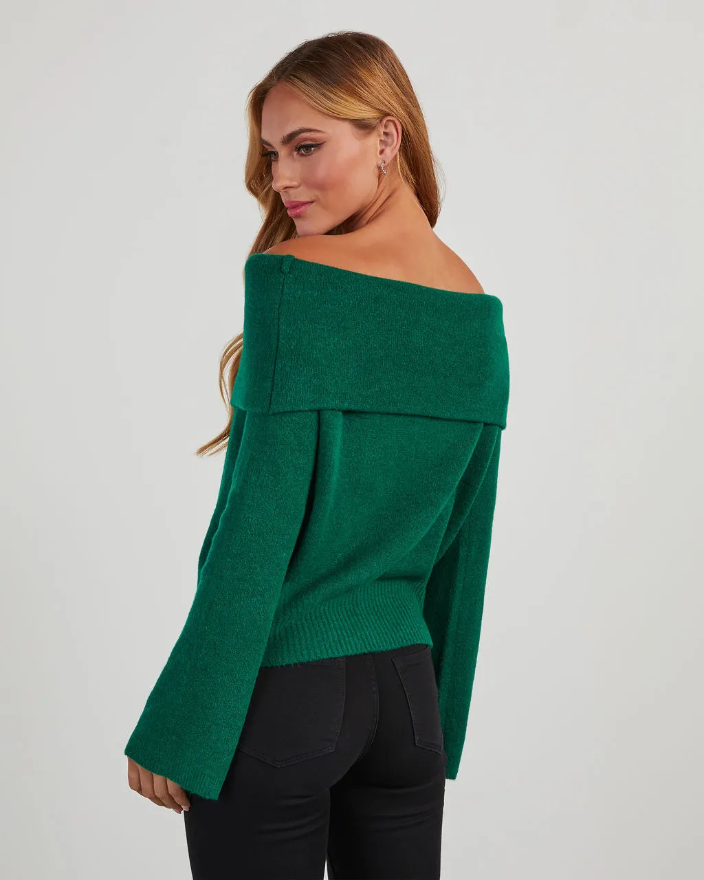 Dreamworld Off The Shoulder Pullover Sweater