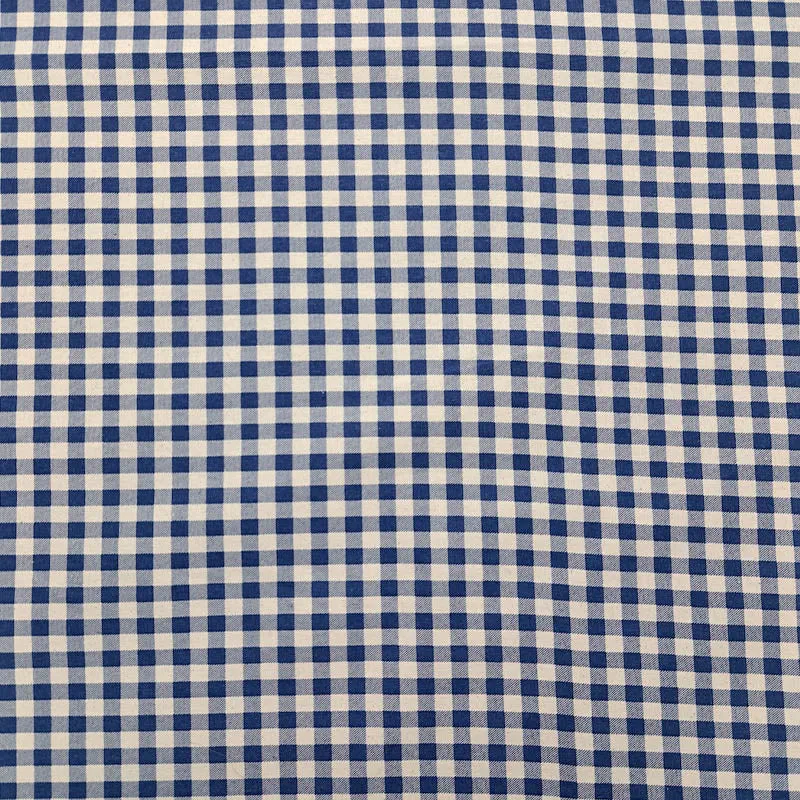 Dressmaking Stonewashed Cotton - Navy - Gingham