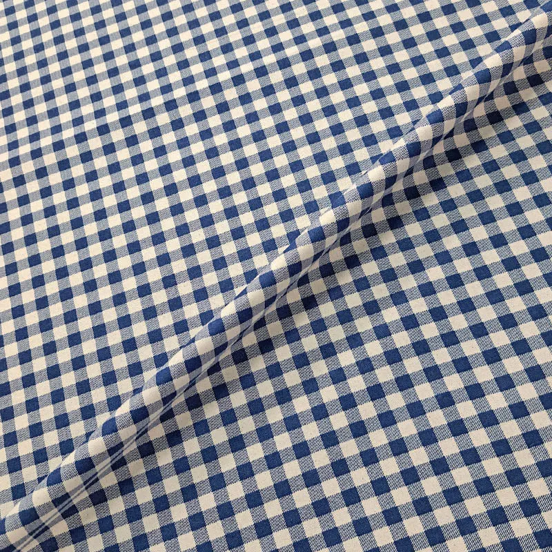 Dressmaking Stonewashed Cotton - Navy - Gingham