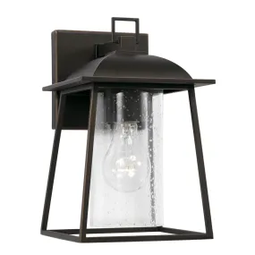 Durham - 10.5" Coastal Outdoor Wall Lantern - Oiled Bronze