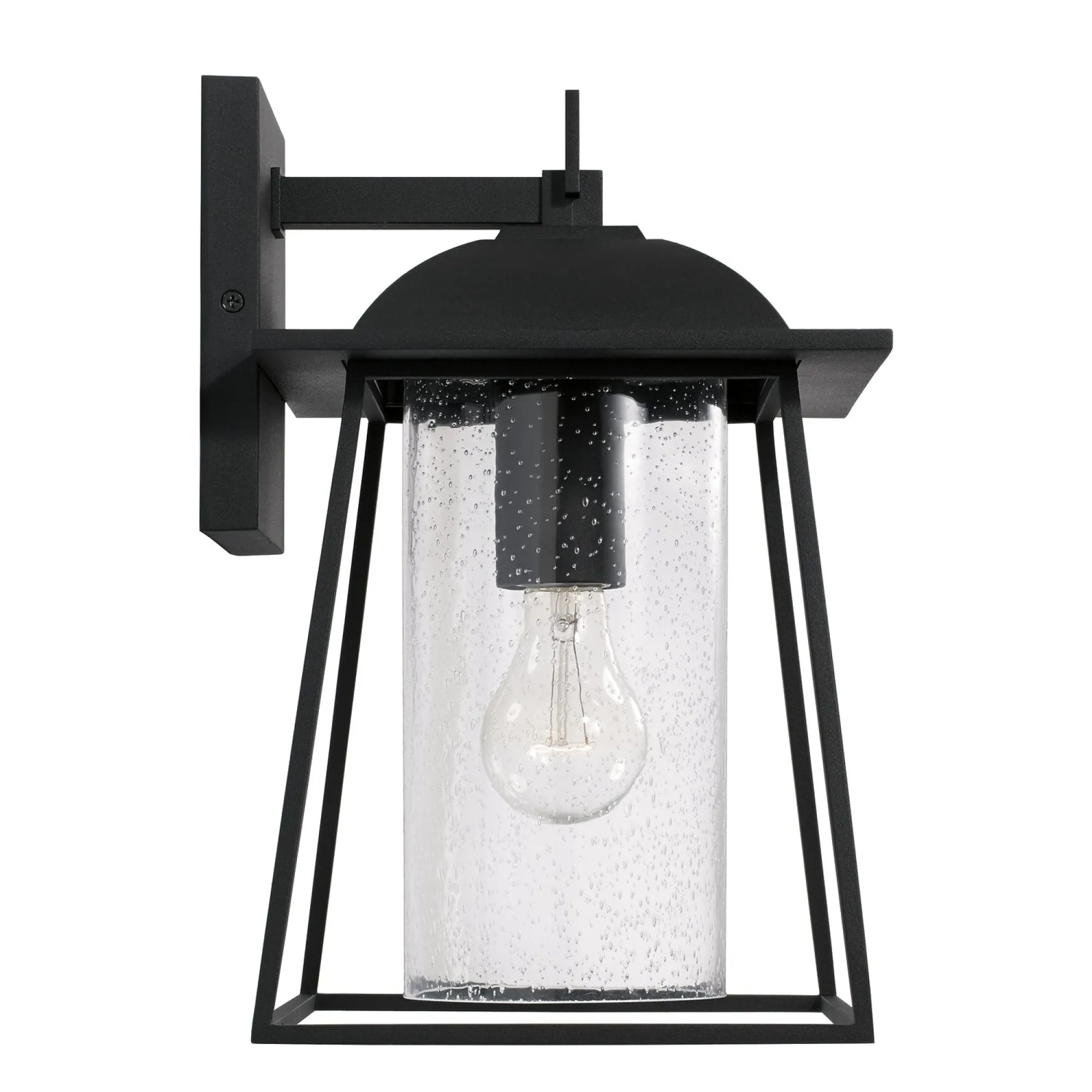 Durham - 13" Coastal Outdoor Wall Lantern - Black