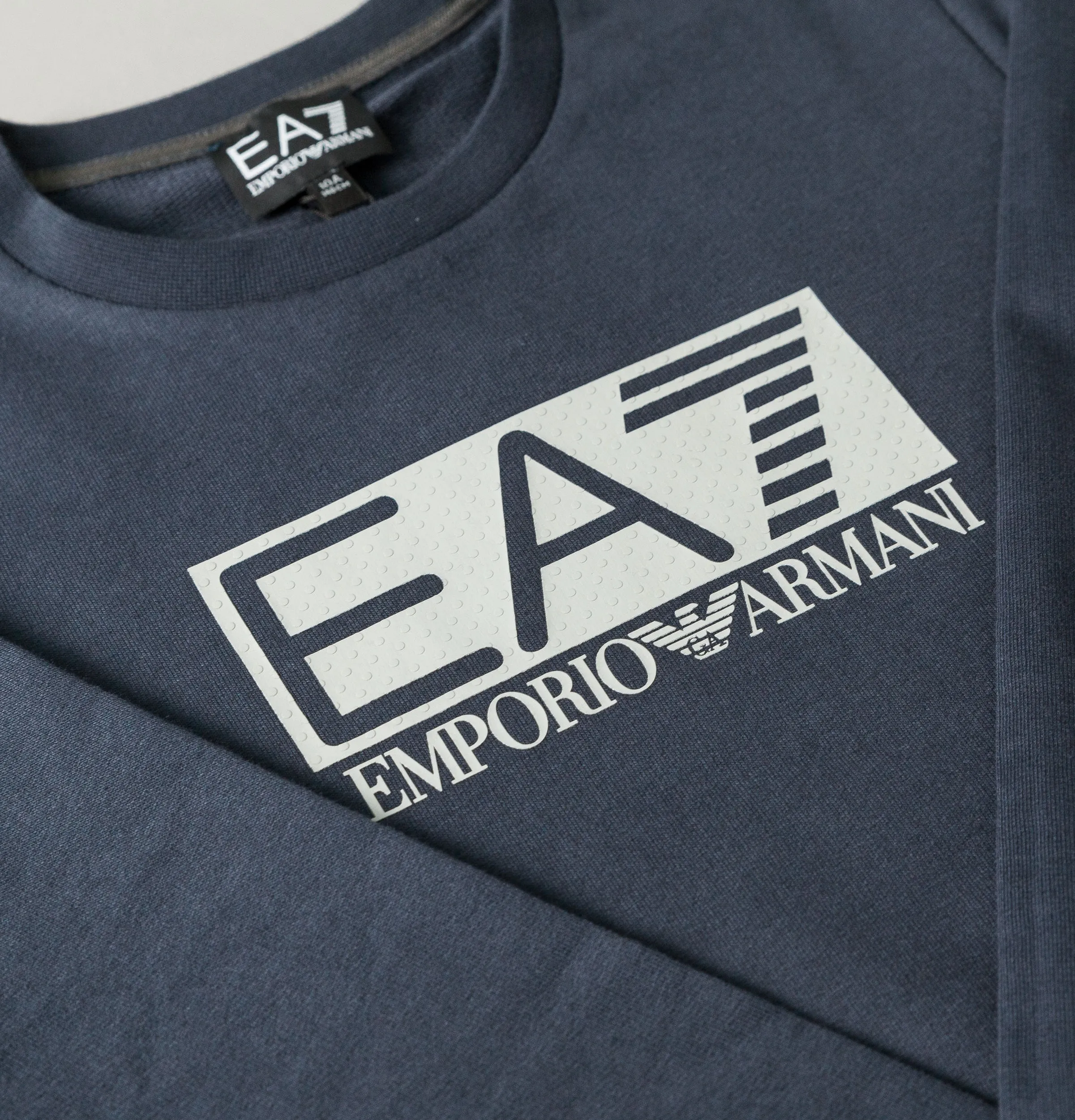 EA7 Visibility Logo Sweatshirt Navy Blue