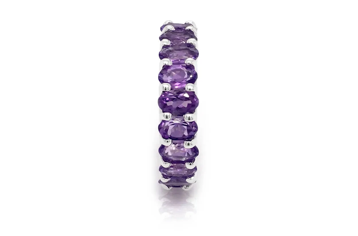 Eternity Ring Amethyst & Gold