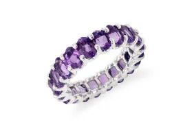 Eternity Ring Amethyst & Gold