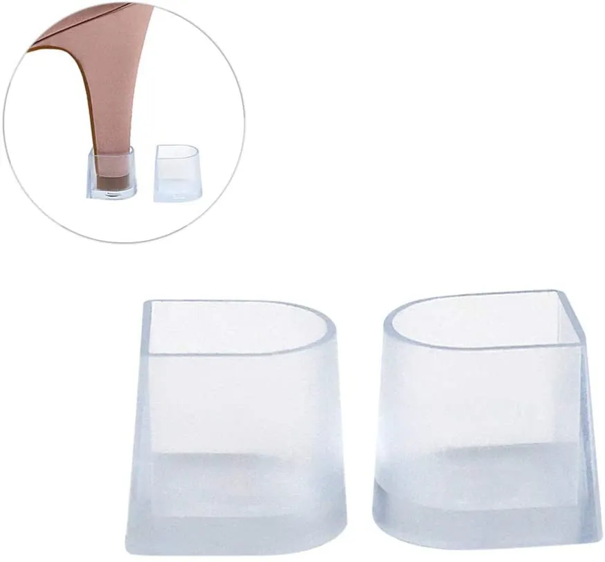 Exceart 10 Pairs High Heel Protector Replacement Tip Caps for High Heel Shoes and Stiletto Size S