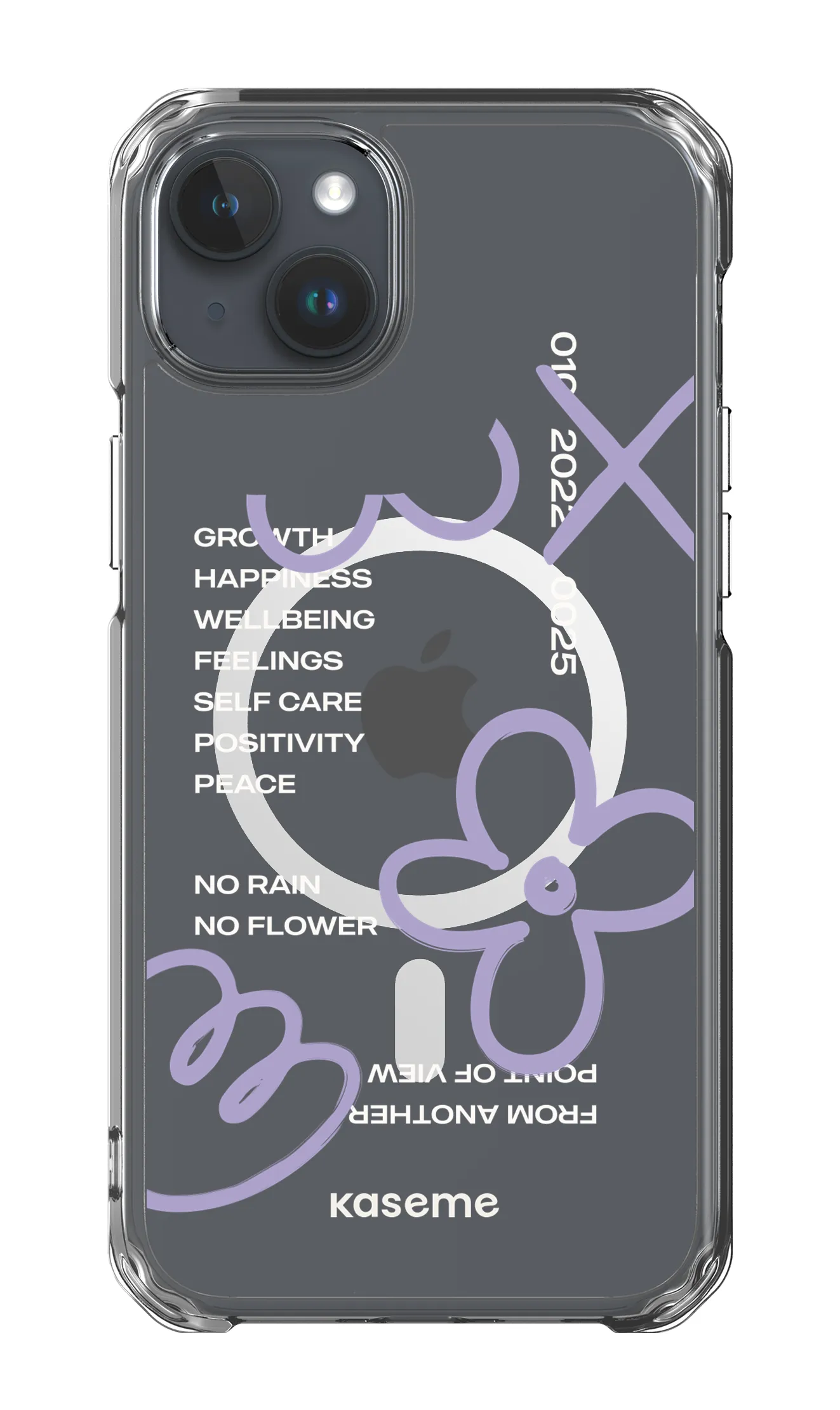 Feelings purple clear case