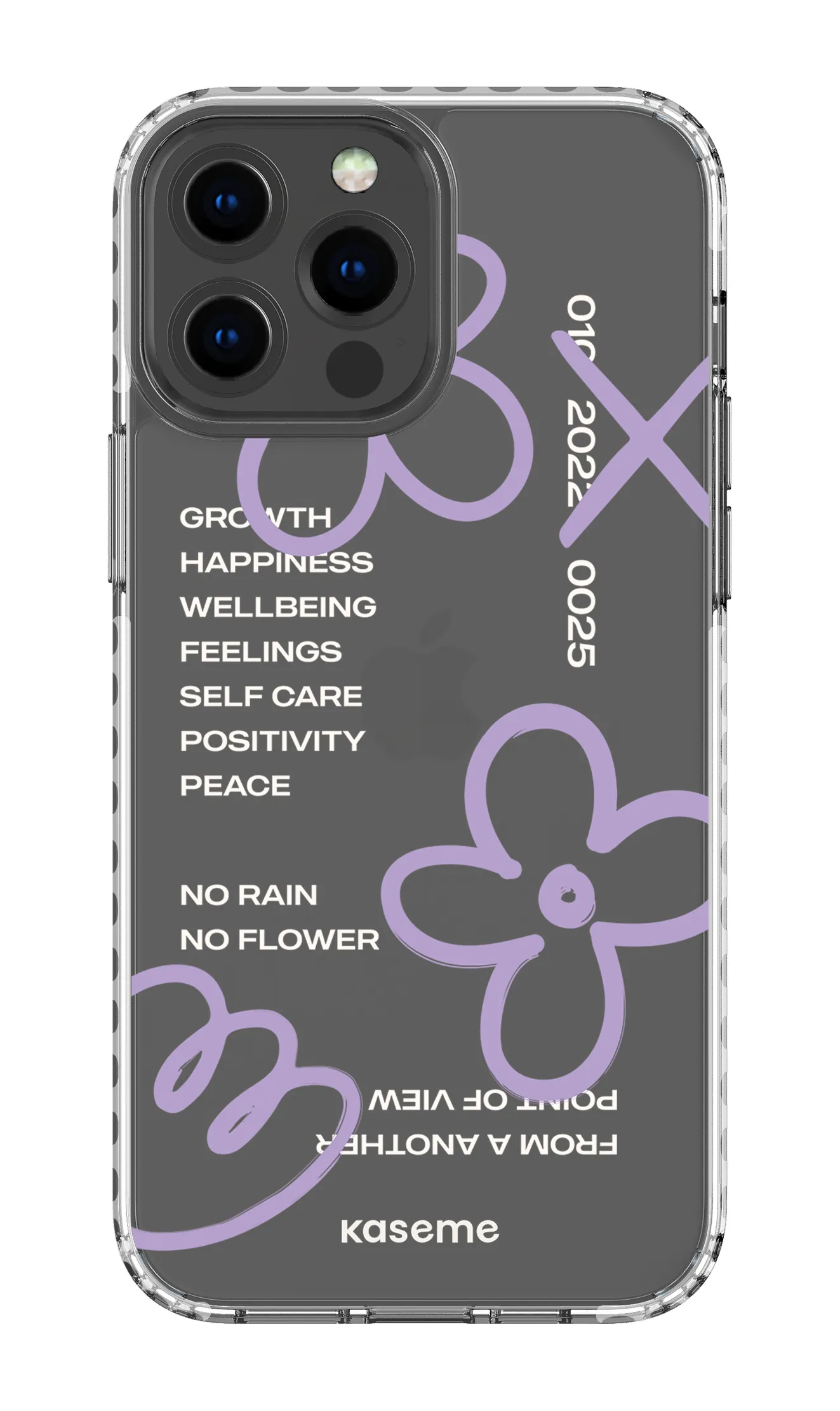 Feelings purple clear case